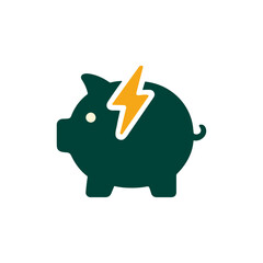 Fast savings or power budgeting icon