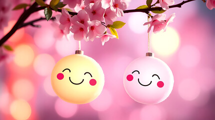 easter eggs and flowers