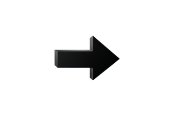 A black arrow pointing to the right 