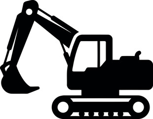 Excavator silhouette icon