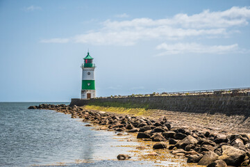 Lighthouse at Baltic sea coast in Germany
