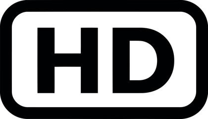 Hd high definition symbol