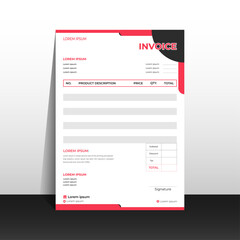 creative invoice template design for your company
