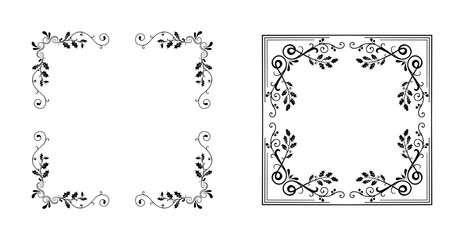 Set of decorative Christmas designs for cards vector