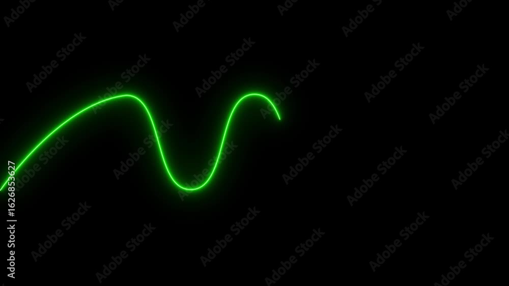 Poster abstract colorful neon lights animated on a. movement of neon diagonal lines or glowing light stripe