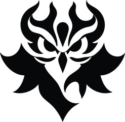 black and white tattoo