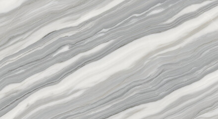 Close-Up of Polished Black Marble with Contrasting White Veins