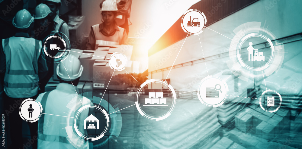 Aufkleber smart warehouse management system with innovative internet of things technology to identify package 