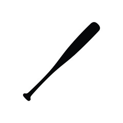 Baseball bat vector silhouette