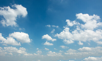 blue sky with cloud closeup