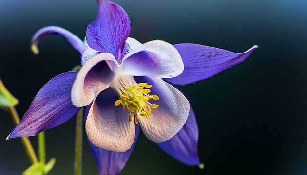 10 x 8 macro of a common columbine flower
