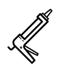  Caulking gun, sealant dispenser - vector icon