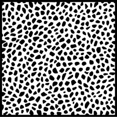 Abstract pattern design with black and white spots seamless texture vector illustration background for textile art