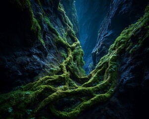 blue caves on the island
