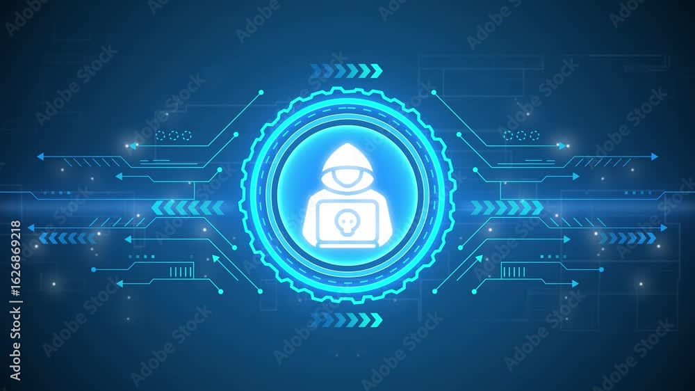 Aufkleber cyber attack, computer protection, safety and internet security. dark web or dark net fraud. cryptoc