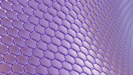 Abstract repeat geometry wave background. 3d rendering.	