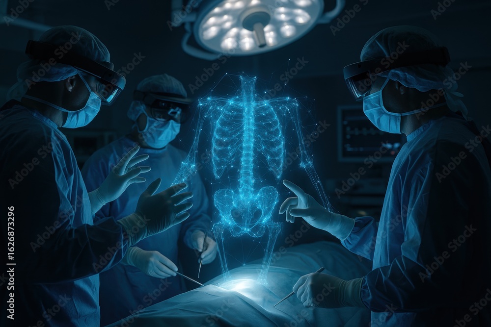 Poster augmented reality in surgery: medical professionals utilizing advanced augmented reality technology 
