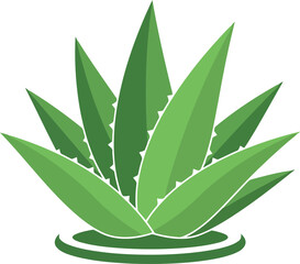 Vibrant aloe vera plant icon