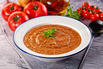 Gazpacho - cold Spanish tomato soup