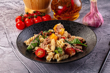 Italian pasta salad with tuna