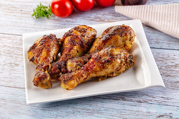 Baked chicken drumsticks with spices