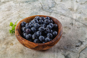 Sweet juicy ripe blueberry heap