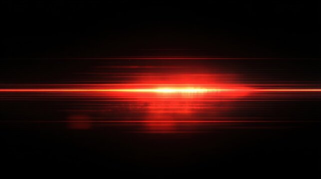 Vibrant red light streaks pulse across a dark background, creating a sense of motion and energy. The glowing effect suggests speed and action, captivating the viewer's attention.