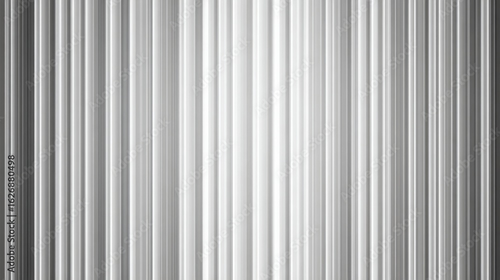 Poster vertical lines in varying shades of gray form a unique pattern, playing with light and shadow. the d