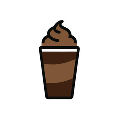Espresso coffee drink icon design