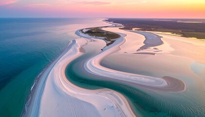 aerial view of the coast of the sea.