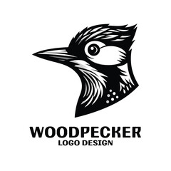 Obraz premium Woodpecker Vector Logo Design