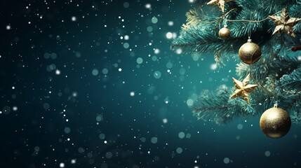 Christmas backgrounds. Christmas background with Christmas balls with bokeh effect.