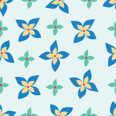 Obraz premium cute flower pattern image for fabric textile or wall decoration 