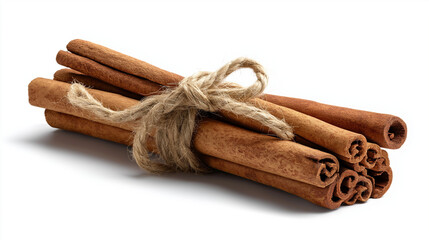  Bundle of cinnamon sticks tied with twine