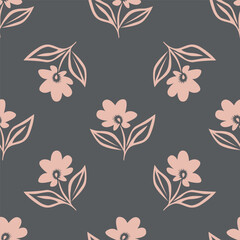 Fototapeta premium cute flower pattern image for fabric textile or wall decoration 