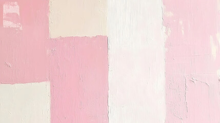Abstract painted wall, pale pinks and creams, textured.  Possible use Background, design inspiration