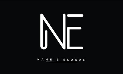 NE, EN Abstract Letters Logo Monogram