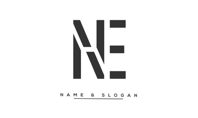 NE, EN Abstract Letters Logo Monogram