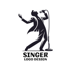 Singer Vector Logo Design