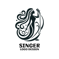 Singer Vector Logo Design
