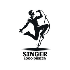 Singer Vector Logo Design