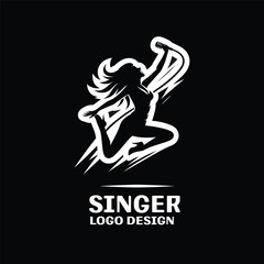 Singer Vector Logo Design