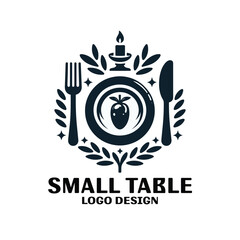 Small Table Vector Logo Design