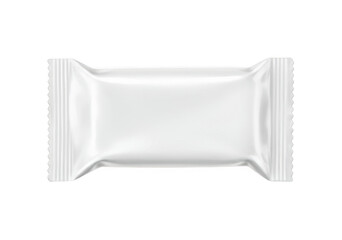 White candy wrapper isolated on transparent background