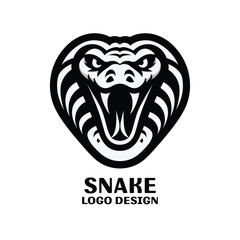 Naklejka premium Snake Vector Logo Design