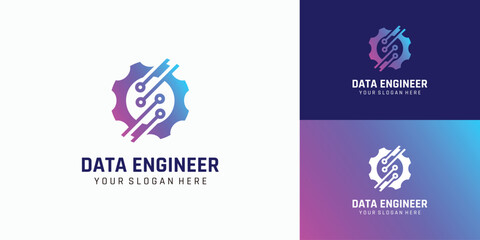Data engineer logo design