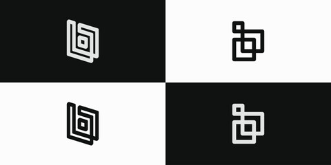 Abstract letter BB illustration logo vector