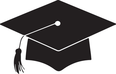 Graduation hat silhouette