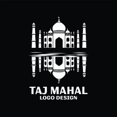 Taj Mahal Vector Logo Design