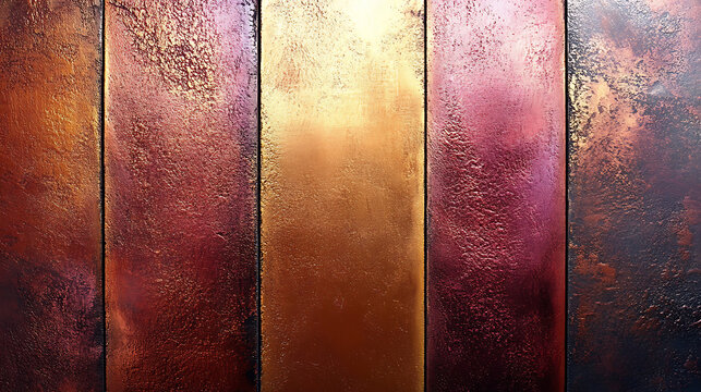 Abstract Metallic Texture Rich Copper, Bronze, and Burgundy Tones